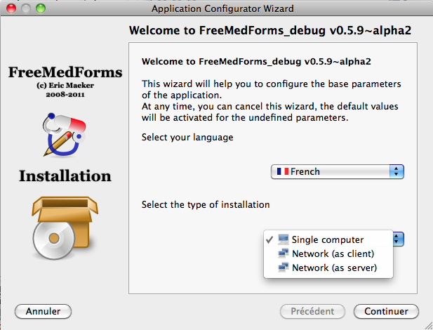 Language && server version page Language && server version page